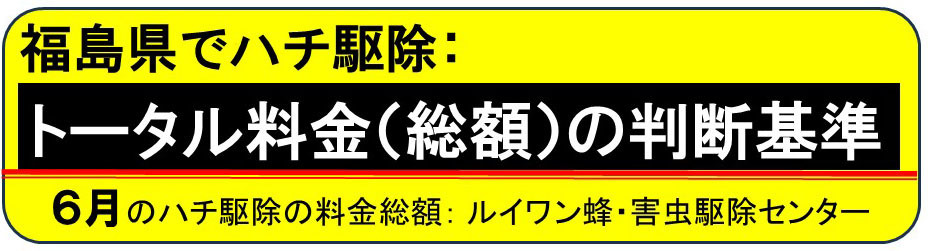 ハチ駆除の料金総額の判断基準（月別）