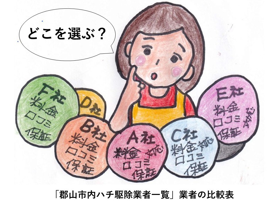 郡山市でハチ駆除業者選定
