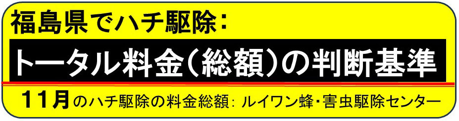 ハチ駆除の料金総額の判断基準（月別）