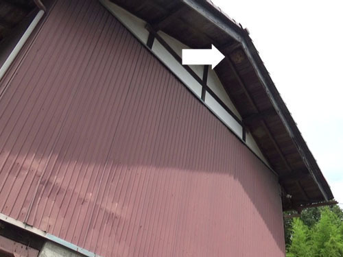 スズメバチ駆除の現場（三春町）