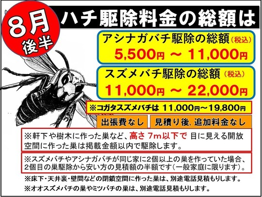 郡山市でハチ駆除【口コミ・お客様の声】(197件)ルイワン 郡山市でハチ駆除【口コミ・お客様の声】(197件)ルイワン