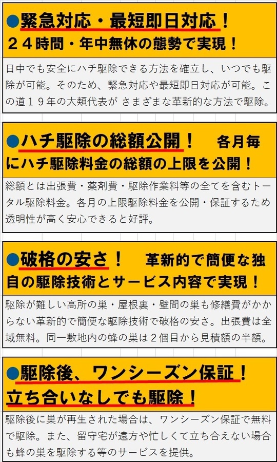 会津若松市】ハチ駆除の料金・費用：蜂の巣が2か所ある場合の9月の